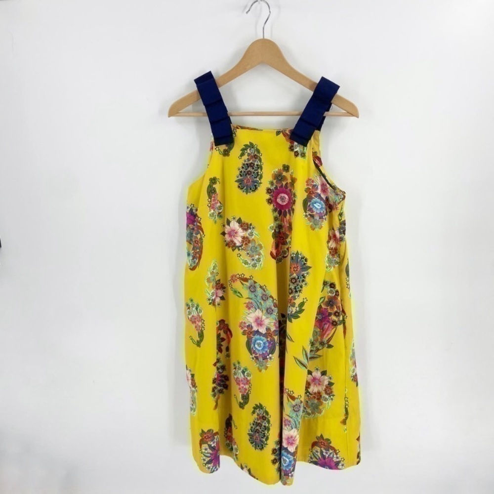 Anthropologie Maeve Yellow Floral Sleeveless Sunniva A-Line Dress - Picture 2 of 13